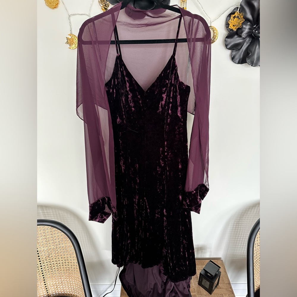 Evening Burgundy Dress